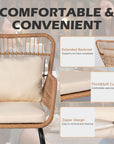 3 - Piece Rattan Patio Bistro Set - From Where - 