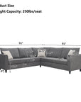 3 - Piece Upholstered Sectional - From Where - 