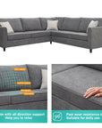 3 - Piece Upholstered Sectional - From Where - 