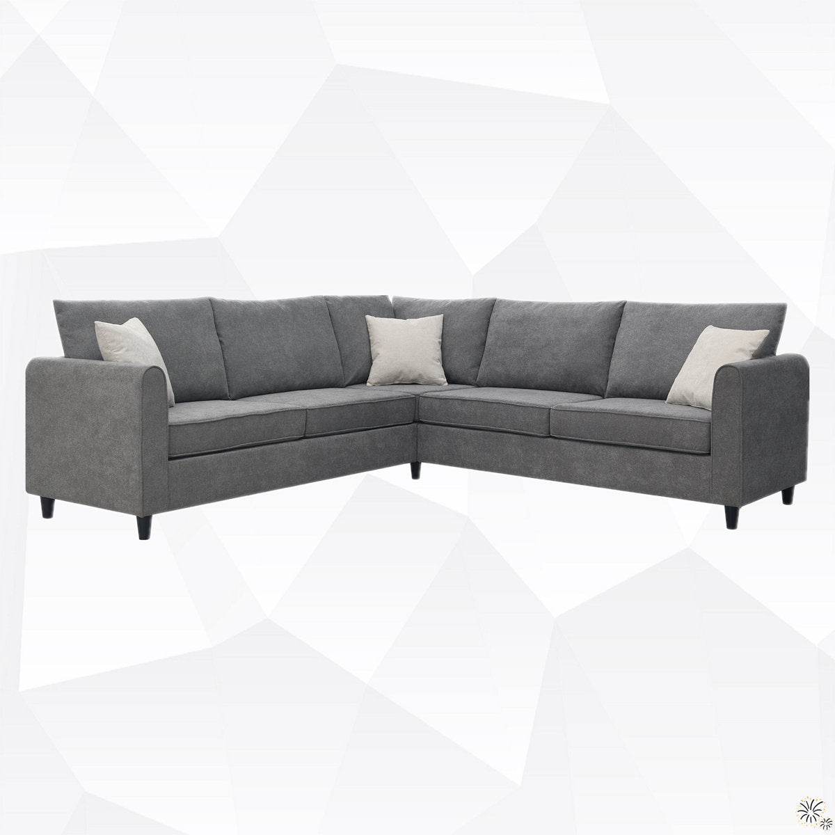 3 - Piece Upholstered Sectional - From Where - 