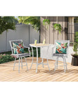 3 - Piece White Bar Height Patio Set - From Where - 