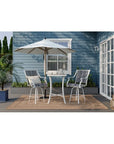3 - Piece White Bar Height Patio Set - From Where - 