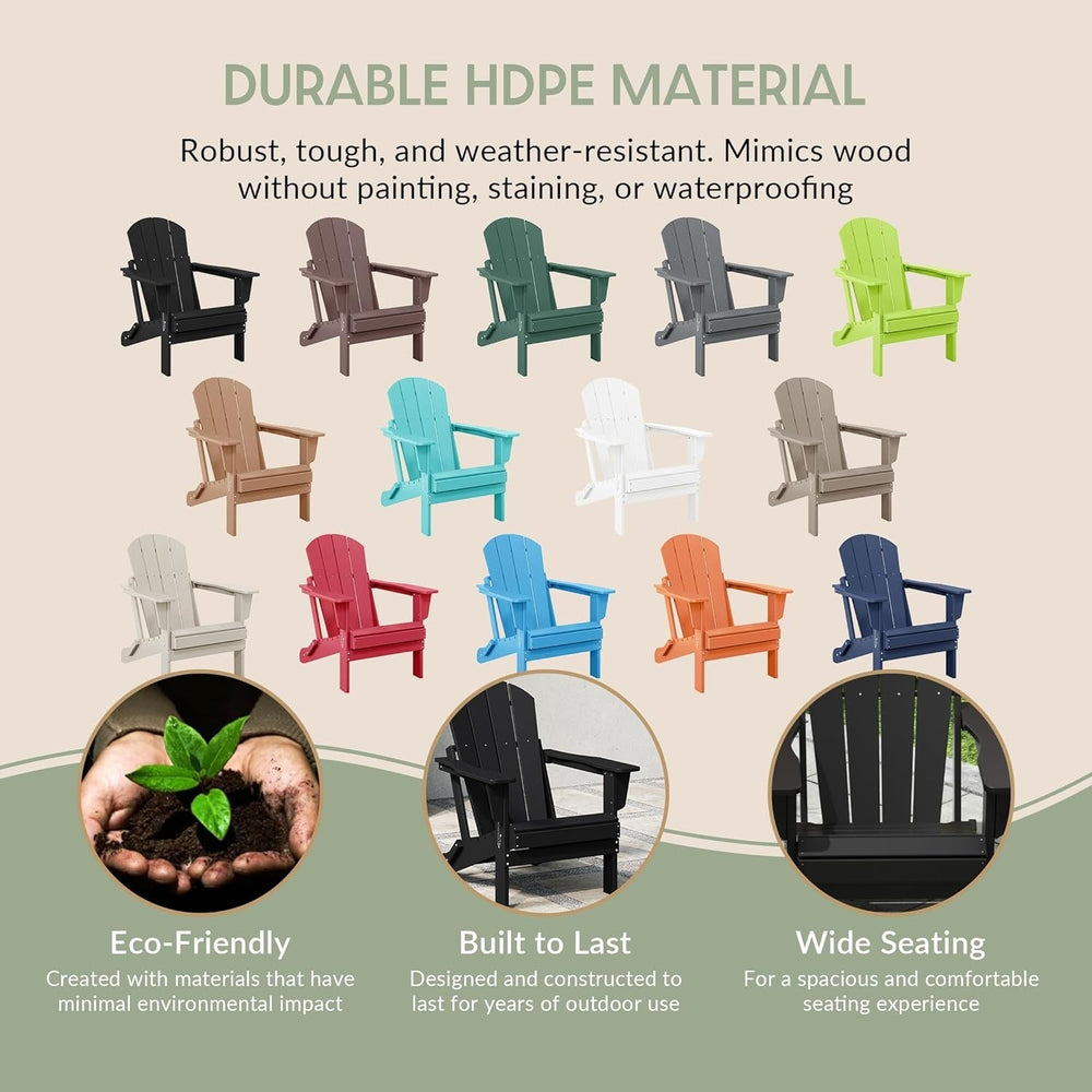 3 - Pieces Outdoor Adirondack Chairs Set - From Where Finds - 