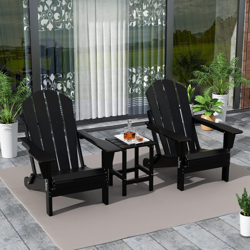 3 - Pieces Outdoor Adirondack Chairs Set - From Where Finds - 