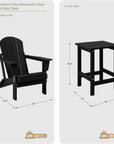 3 - Pieces Outdoor Adirondack Chairs Set - From Where Finds - 
