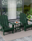 3 - Pieces Outdoor Adirondack Chairs Set - From Where - 