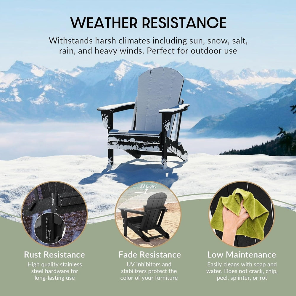 3 - Pieces Outdoor Adirondack Chairs Set - From Where Finds - 