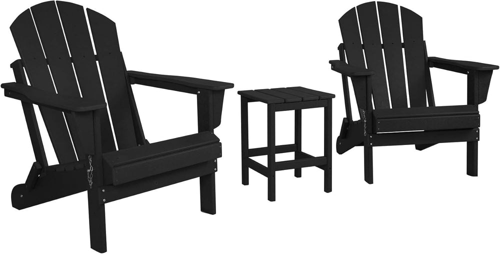 3 - Pieces Outdoor Adirondack Chairs Set - From Where Finds - 
