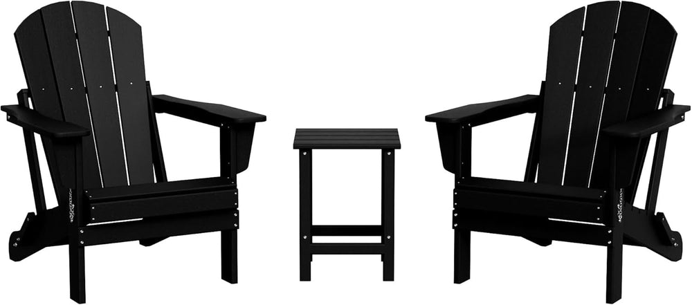 3 - Pieces Outdoor Adirondack Chairs Set - From Where Finds - 