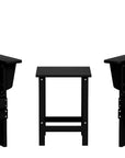 3 - Pieces Outdoor Adirondack Chairs Set - From Where Finds - 