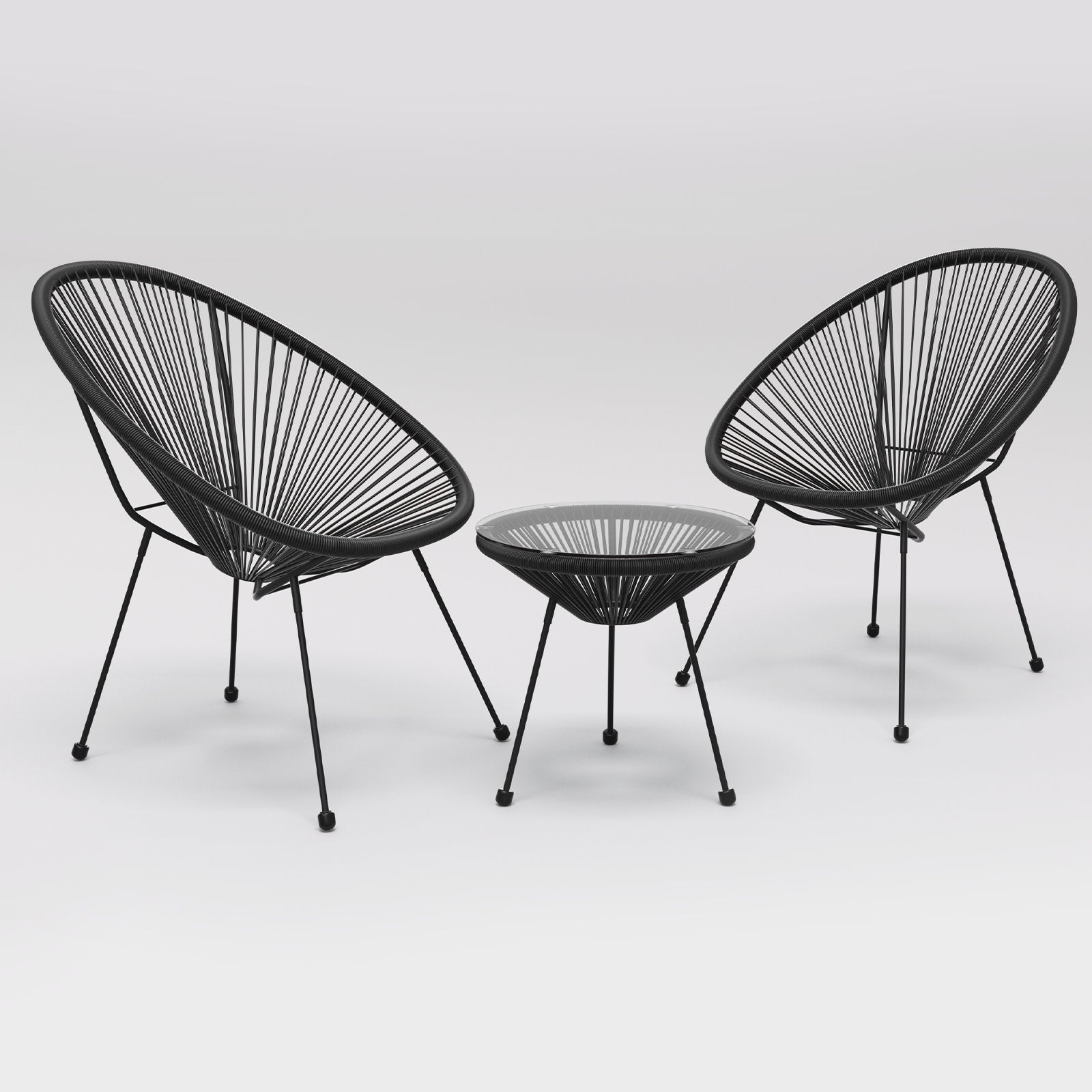 3 - Pieces Outdoor Wicker Bistro Set - From Where - 