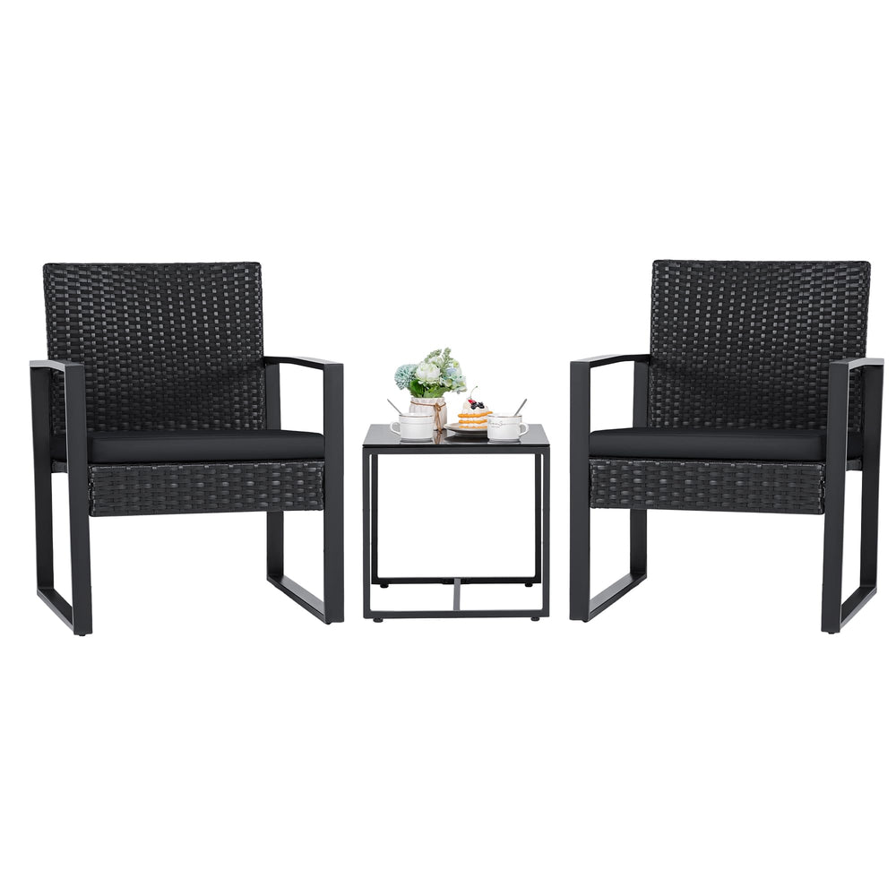 3 - Pieces Outdoor Wicker Furniture Sets - From Where - 