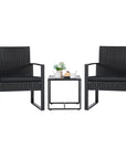 3 - Pieces Outdoor Wicker Furniture Sets - From Where - 