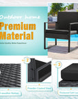 3 - Pieces Outdoor Wicker Furniture Sets - From Where - 