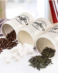 3 - Pieces White Kitchen Metal Tins - From Where - 