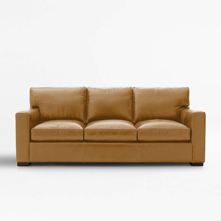 3 - Seat 88" Leather Sofa - From Where - 