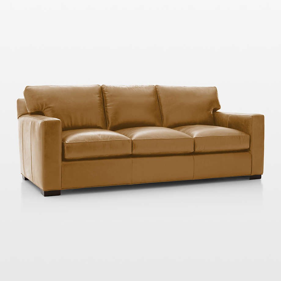3 - Seat 88" Leather Sofa - From Where - 