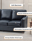 3 - Seater Upholstered Leather Sofa - From Where - 