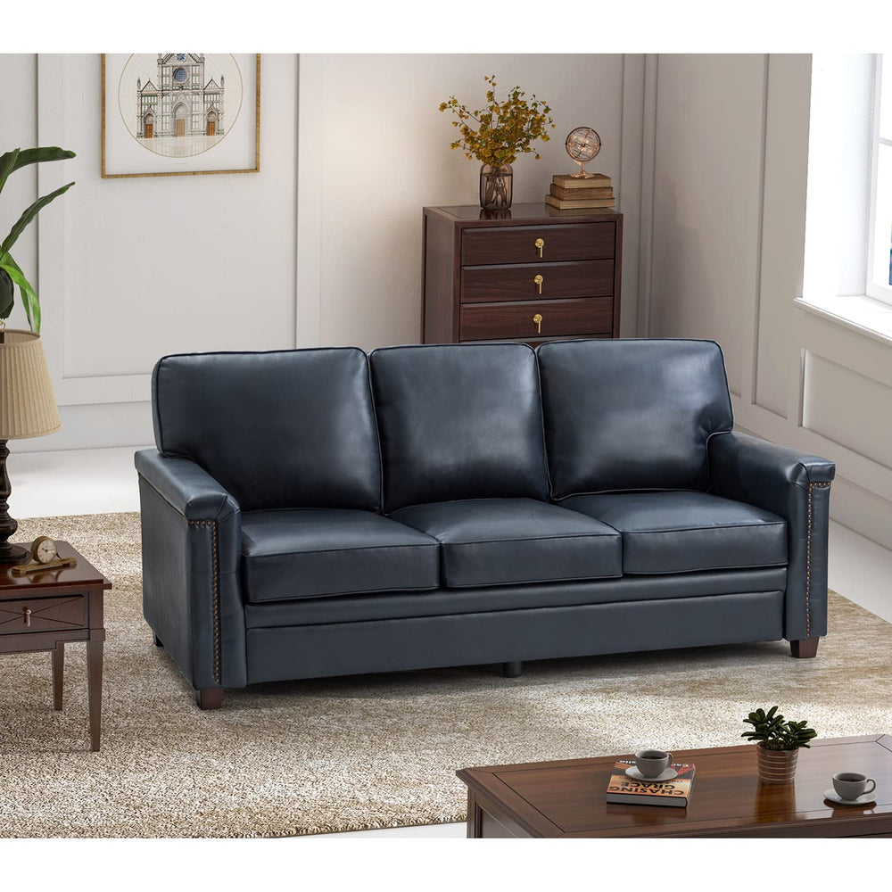 3 - Seater Upholstered Leather Sofa - From Where - 