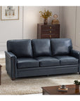 3 - Seater Upholstered Leather Sofa - From Where - 