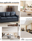 3 - Seater Upholstered Leather Sofa - From Where - 