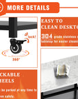 3 - Shelf Outdoor Grill Cart with Wheels - From Where - 