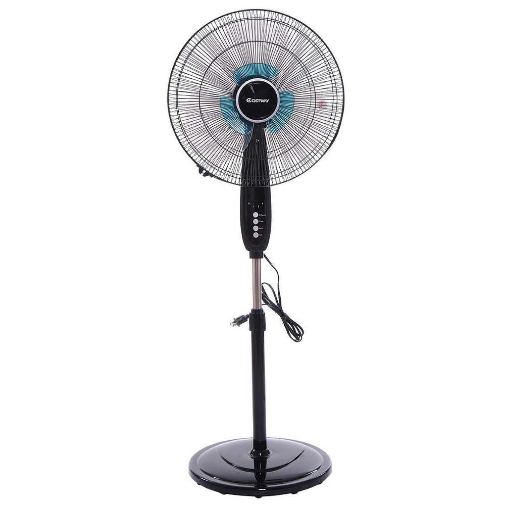 3 - Speed Oscillating Standing Fan w/ Timer - From Where - 