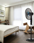 3 - Speed Oscillating Standing Fan w/ Timer - From Where - 