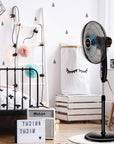 3 - Speed Oscillating Standing Fan w/ Timer - From Where - 
