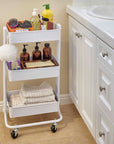 3 - Tier Metal Rolling Utility Cart - From Where - 