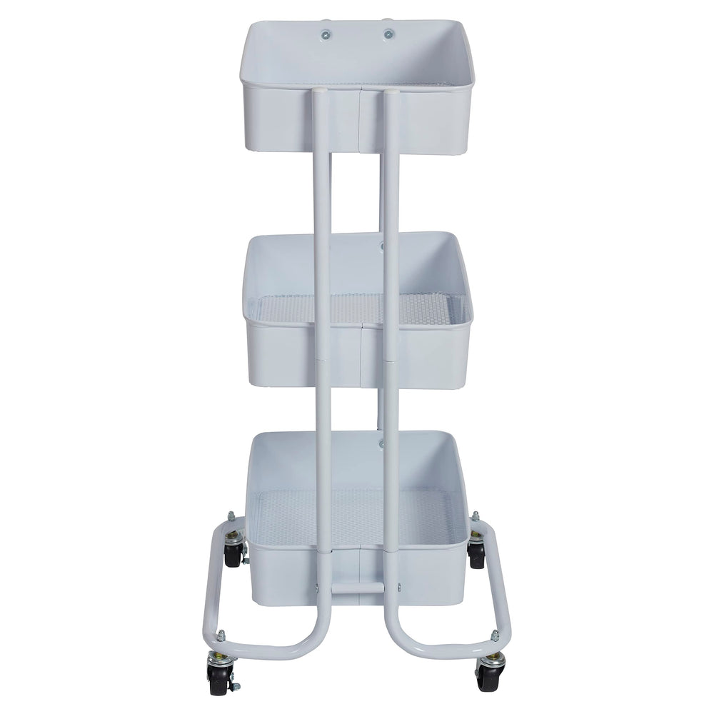 3 - Tier Metal Rolling Utility Cart - From Where - 