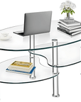 3 - Tier Oval Glass Coffee Table - From Where - 