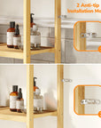 3 - Tier Over The Toilet Storage Organizer - From Where - 