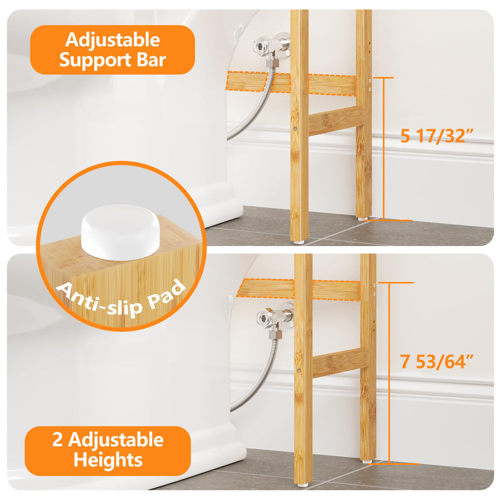 3 - Tier Over The Toilet Storage Organizer - From Where - 