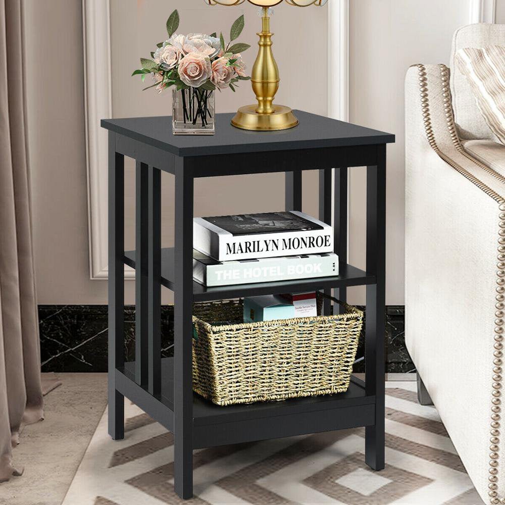 3 - Tier Side Table Nightstand - From Where - 