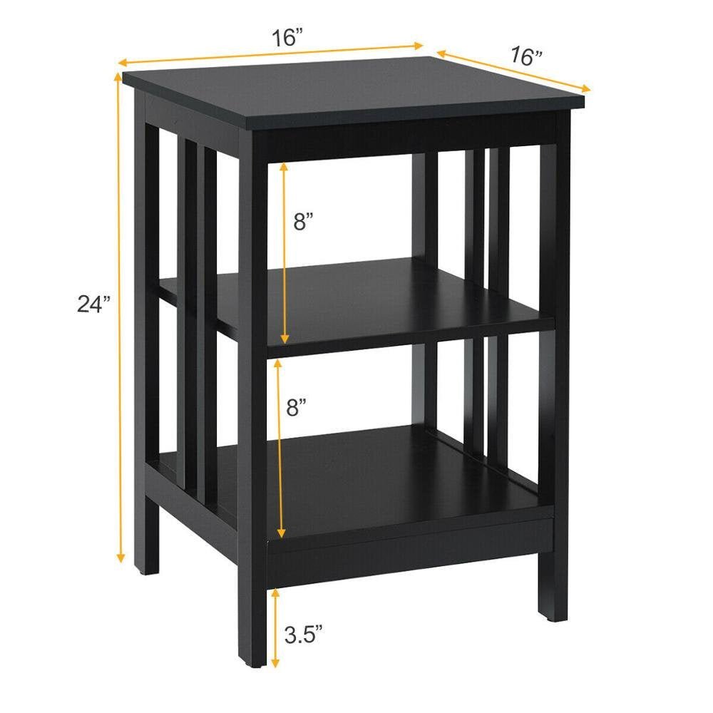 3 - Tier Side Table Nightstand - From Where - 