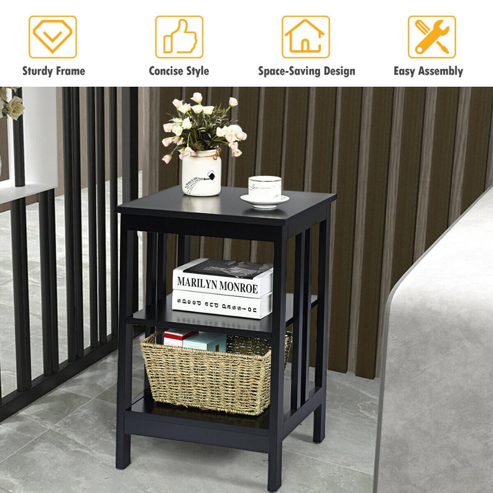 3 - Tier Side Table Nightstand - From Where - 