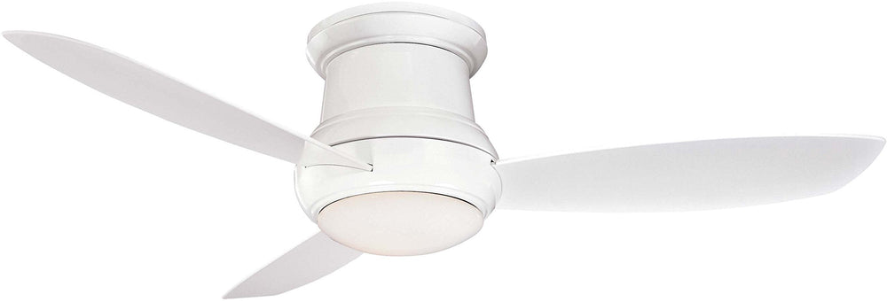 3 White Blades Ceiling fan with 54 watts light - From Where - 