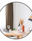 30 inch Round Black Mirror - From Where - 