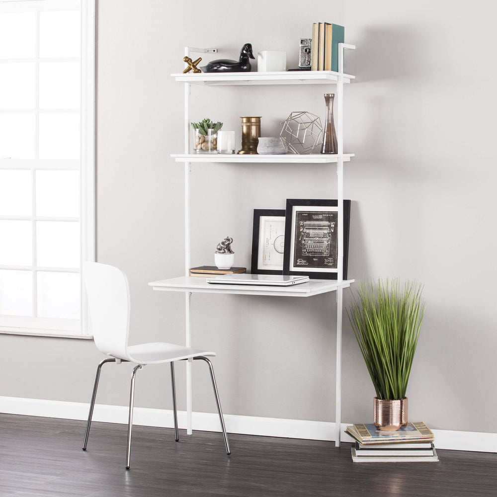 30 Inch White Wall Mount Desk - From Where - 