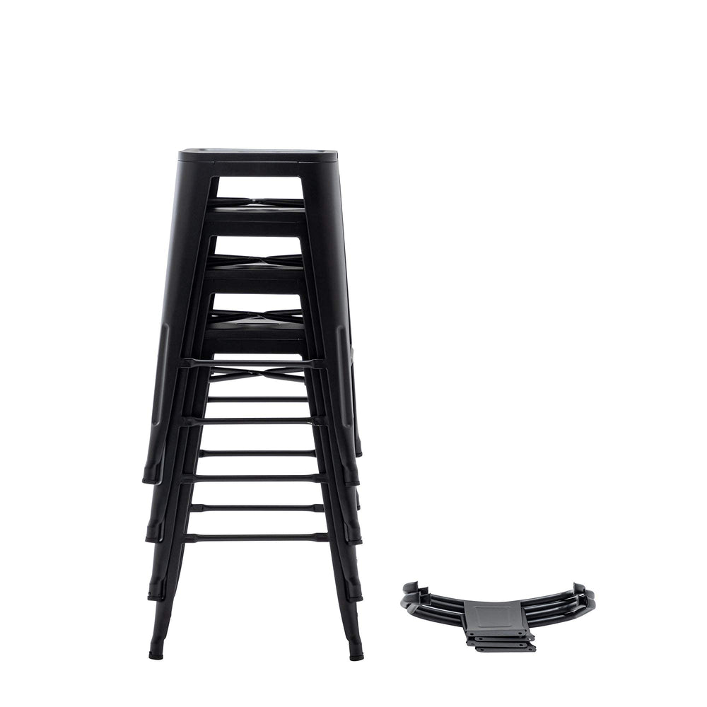 30" Metal Bar Stools with Backs - From Where - 