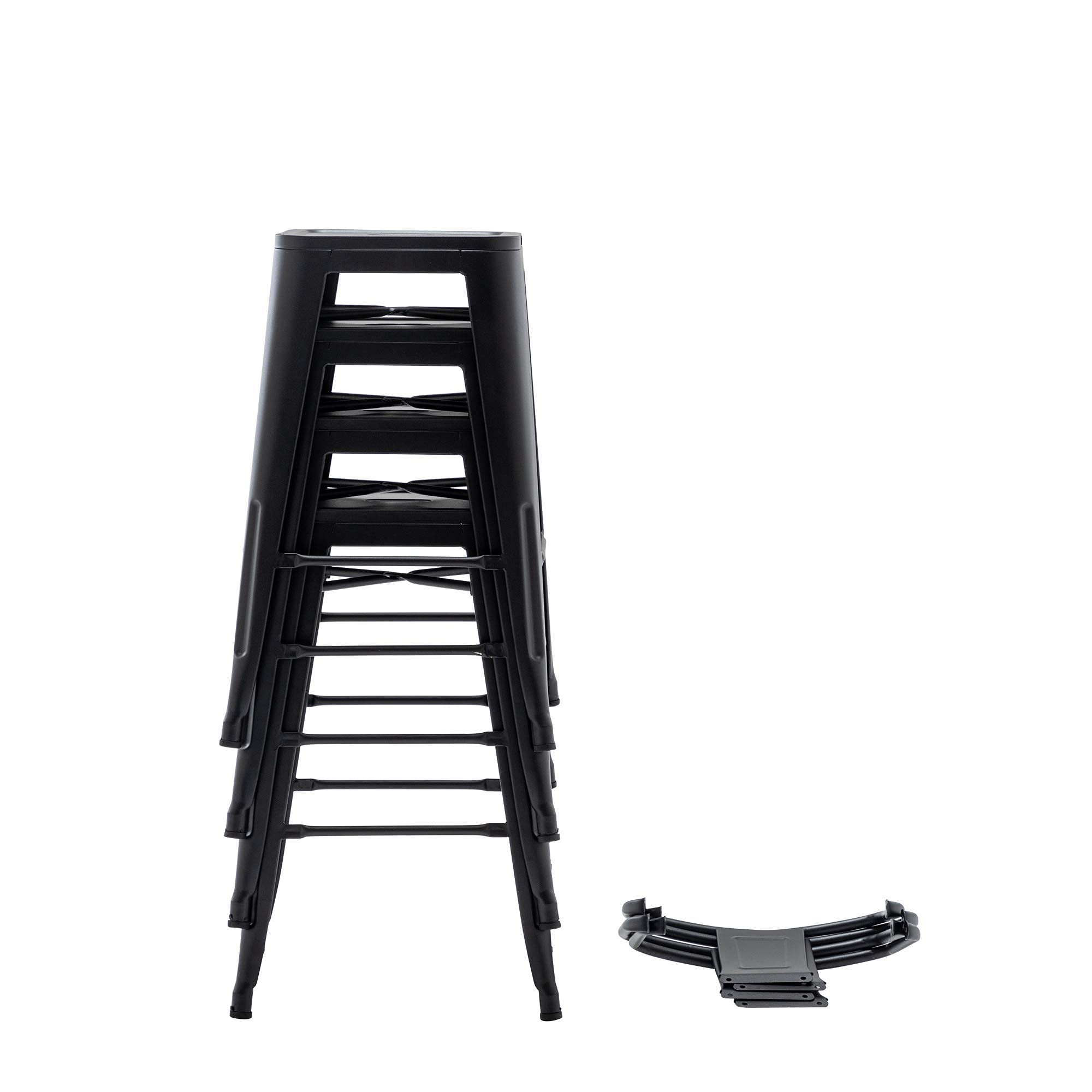 30&quot; Metal Bar Stools with Backs - From Where - 
