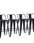 30" Metal Bar Stools with Backs - From Where - 