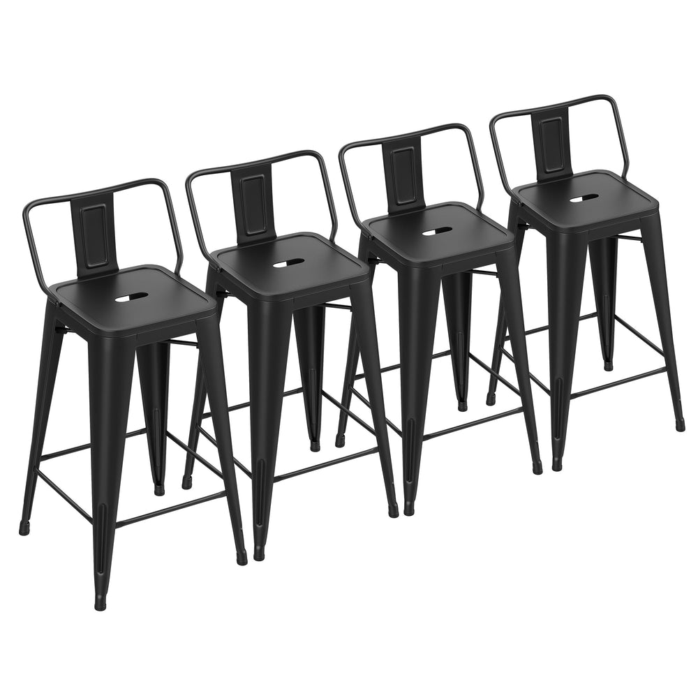 30" Metal Bar Stools with Backs - From Where - 