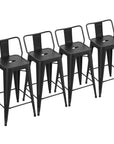30" Metal Bar Stools with Backs - From Where - 