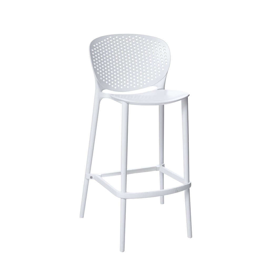 30" Plastic Bar Height Chairs Set of 4 - From Where - 