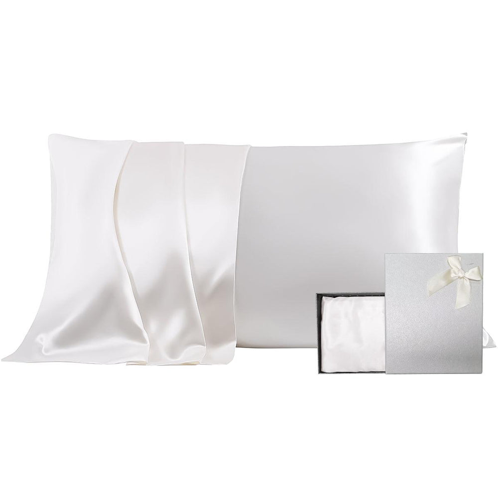 30mm 6A+ Mulberry Silk Pillowcase With Zipper - From Where Finds - 