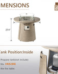 31.5 Inch Round Outdoor Fire Pit - From Where - 