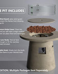 31.5 Inch Round Outdoor Fire Pit - From Where - 