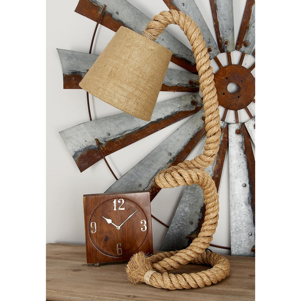 32" Handmade Rope Desk Lamp - From Where - 